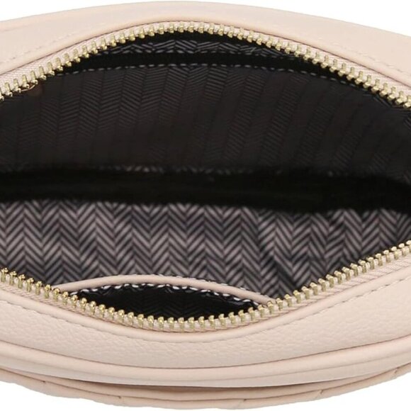 Chevron Quilted Crossbody Camera Bag with Chain Strap and Tassel - Picture 6 of 7